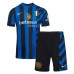 Maillot de foot Inter Milan Domicile vêtements enfant 2024-25 Manches Courtes (+ pantalon court)